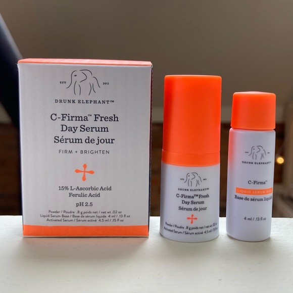 ✨DRUNK ELEPHANT✨Bundle of Minis - Bouncy Brightfacial & C-Firma Serum + Base - Picture 10 of 16